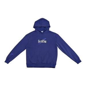 Animato Jotaro Kujo JoJos Bizarre Adventure Hoodie Purple Embroidered Anime Mens
